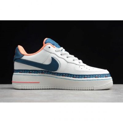 Nike Bayan Air Force 1 Low Gs Beyaz / Lacivert Kaykay Ayakkabı Türkiye - 5YVNZEQY